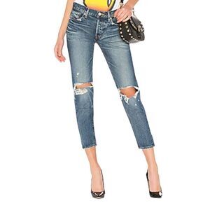 Moussy Vintage Latrobe Tapered Jean in Blue Size 27